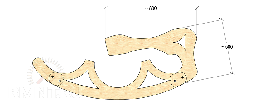 Качалка из фанеры своими руками чертежи Кресло-качалка из фанеры своими руками Кресло-качалка, Кресло, Фанера