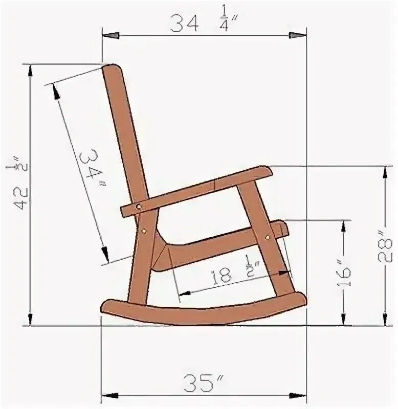 Качалка с чертежами своими руками Мебель с чертежами и не только Diy rocking chair, Wood rocking chair, Rocking ch