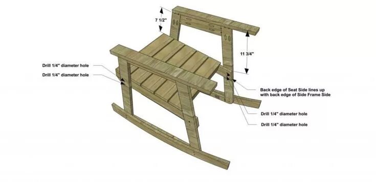 Качалка с чертежами своими руками The Design Confidential Free DIY Furniture Plans How to Build a Rocking Chair Ro