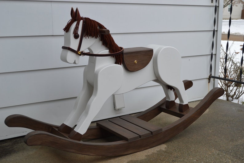 Качалка своими руками фото Large Merrilegs Wooden Rocking Horse Large Rocking Horse Etsy