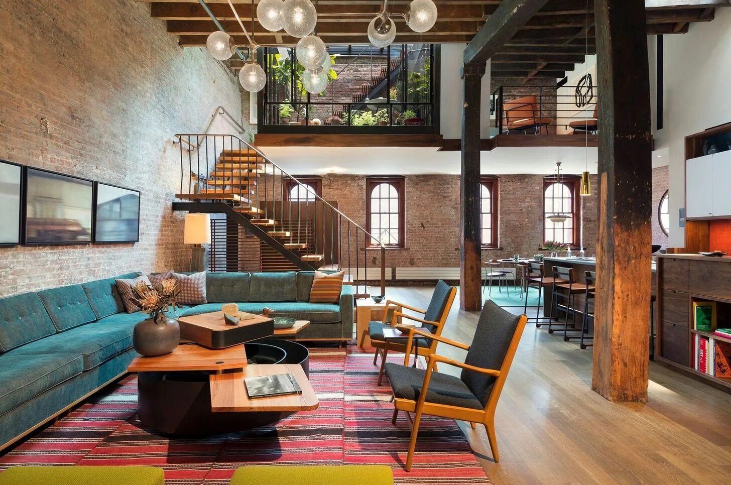 Качалка в стиле лофт Converted warehouse, NYC (Andrew Franz Architect) 1800 × 1194 Projeto de loft, I