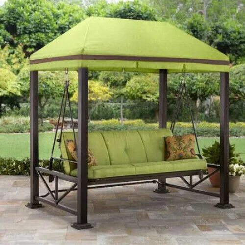 Качели беседка фото Купить Outdoor Gazebo Front Porch Swing Lawn Yard Patio на Аукцион DE из Германи