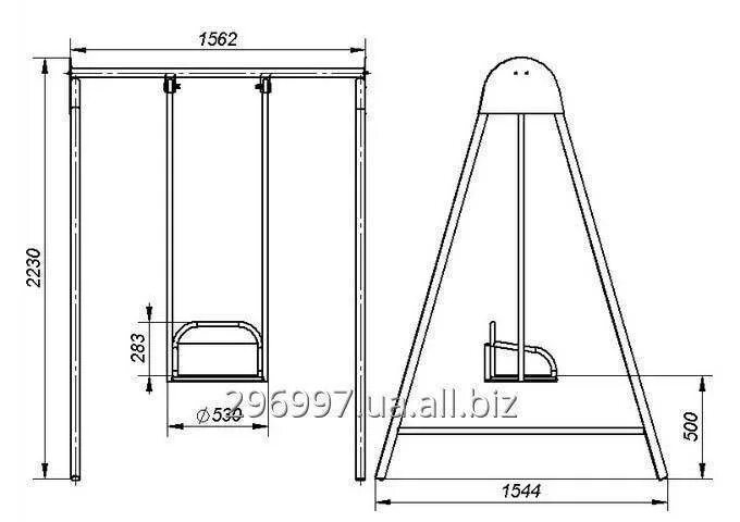 Качели чертежи из металла трубы фото Размеры качели фото - DelaDom.ru