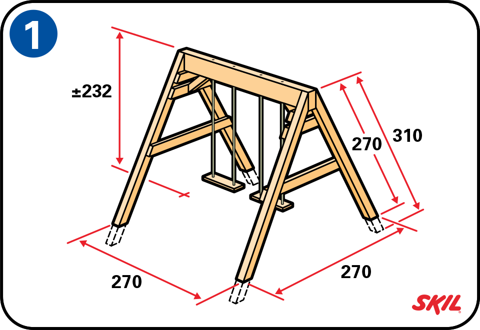 Качели из бруса своими руками чертежи Bir salıncak yapma Adım Adım talimatlar Swing set diy plans, Swing set diy, Swin