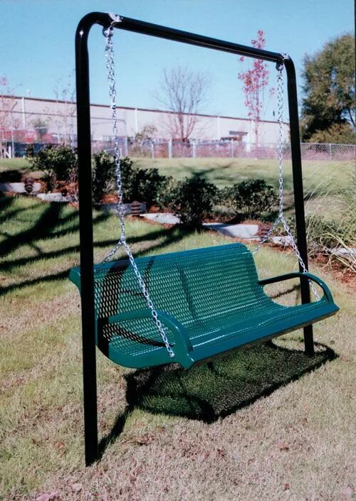 Качели из металла трубы фото B6WBMODSWING Green Bench Bench swing, Porch swing, Porch swing frame