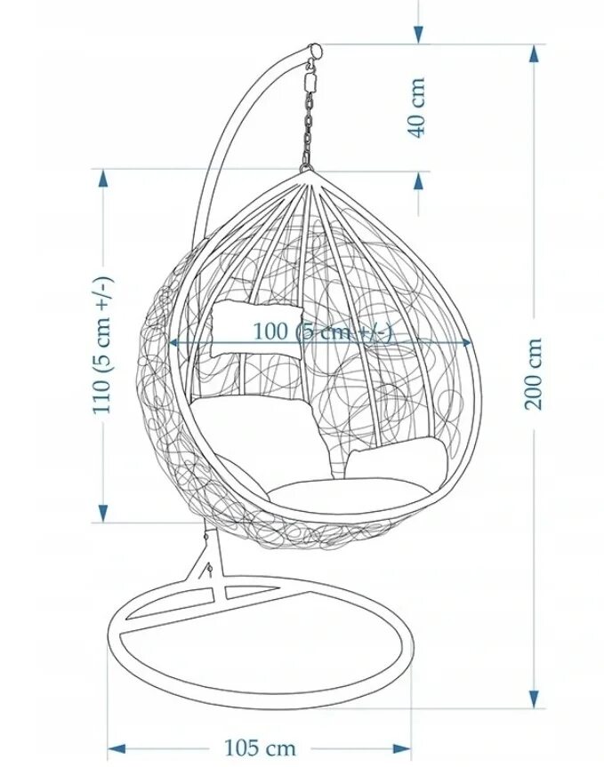 Качели кокон сборка инструкция Купить ПОДВЕСНОЙ СТУЛ COCOON GARDEN, БОЛЬШАЯ КОРЗИНА КАЧЕЛИ: отзывы, фото и хара