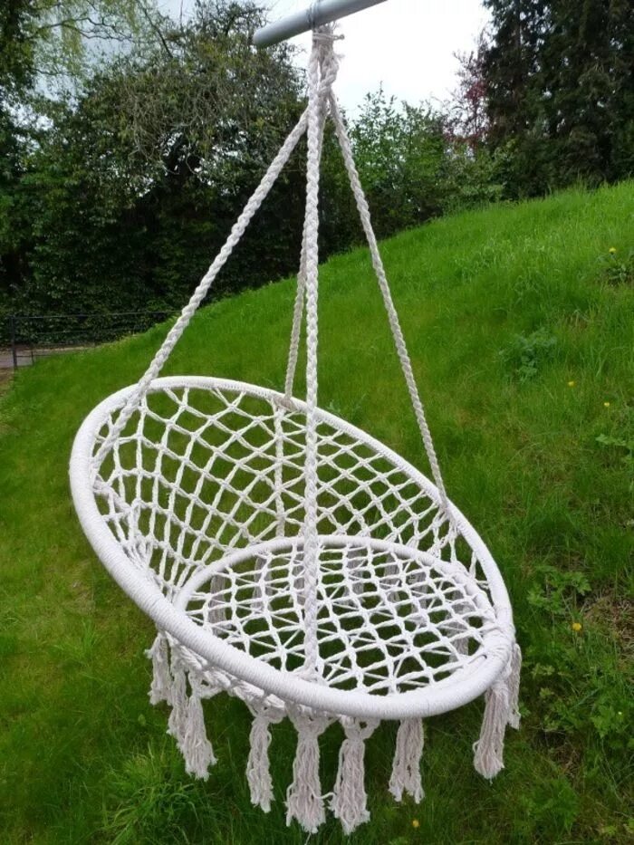 Качели макраме своими руками для дачи macramé technique, chaise ronde suspendue, déco jardin, diy macramé Macrame diy,