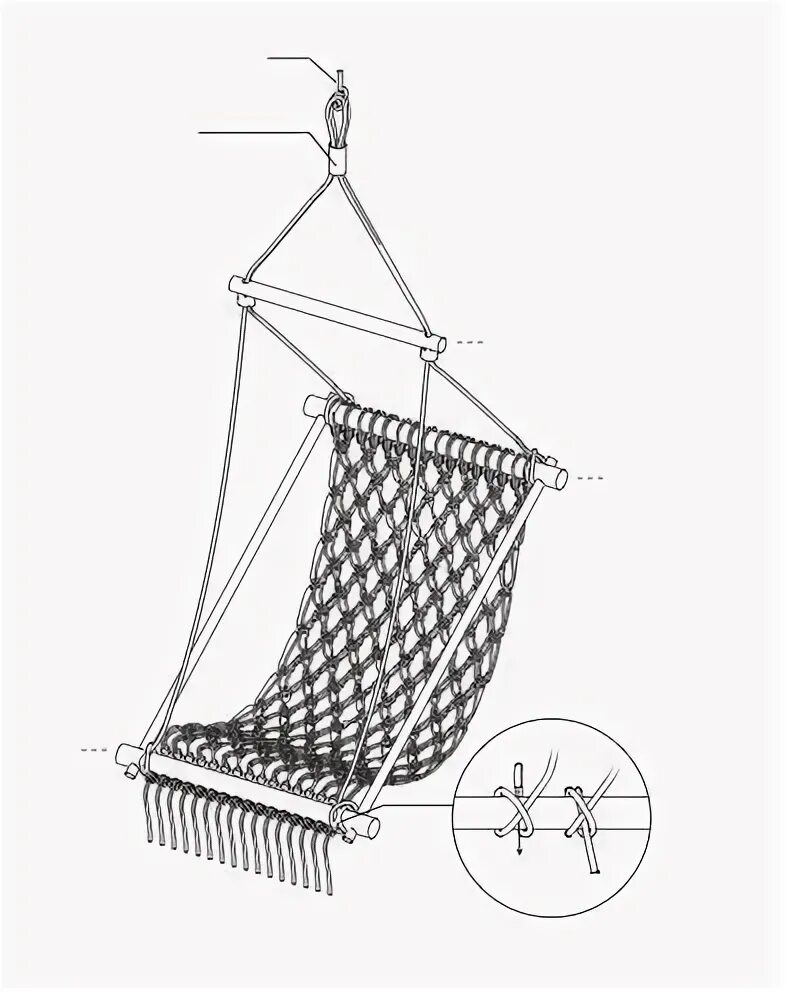 Качели макраме своими руками схема Hanging Chair Macrame hanging chair, Diy hanging chair, Hanging chair