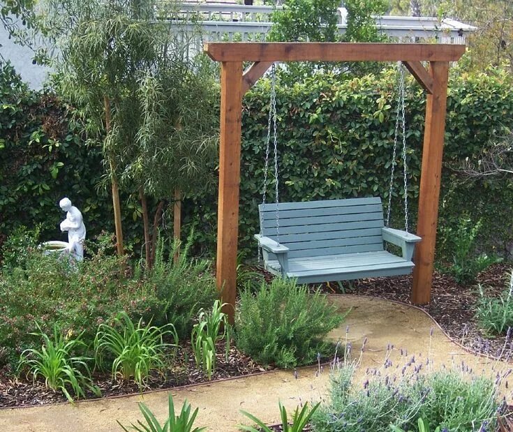 Качели на садовом участке фото Garden Swings: The Enchanting Element in Your Backyard Garden swing seat, Garden