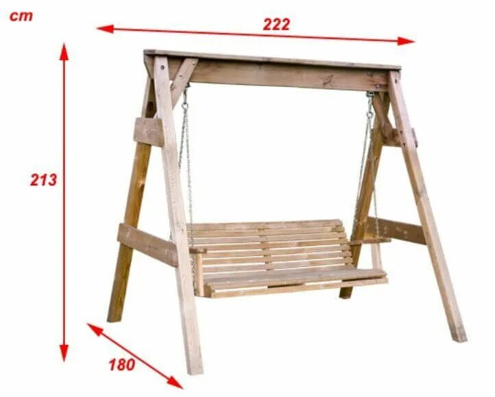 Качели садовые деревянные фото и чертежи Standard Useful Swing Seat Dimensions - Engineering Discoveries Pallet furniture