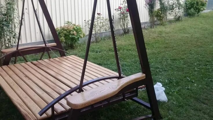 Качели садовые сделать своими руками фото Садовые качели " Габала " 2 Porch swing, Armchair furniture, Diy swing