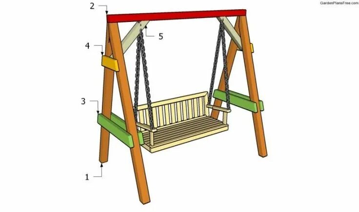 Качели своими руками чертежи Készíts kerti hintát, néhány egyszerű alapanyagból! Minden szomszéd irigykedni f