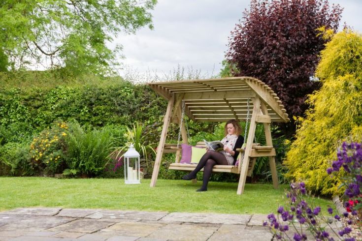 Качели в ландшафтном дизайне Garden Swings: The Enchanting Element in Your Backyard Garden swing, Wooden gard