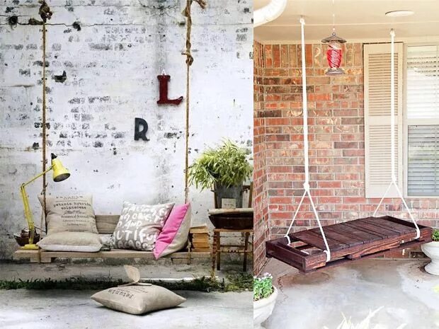 Качели в стиле лофт Pin on Beautiful idea Space decor, Porch swing, Furniture