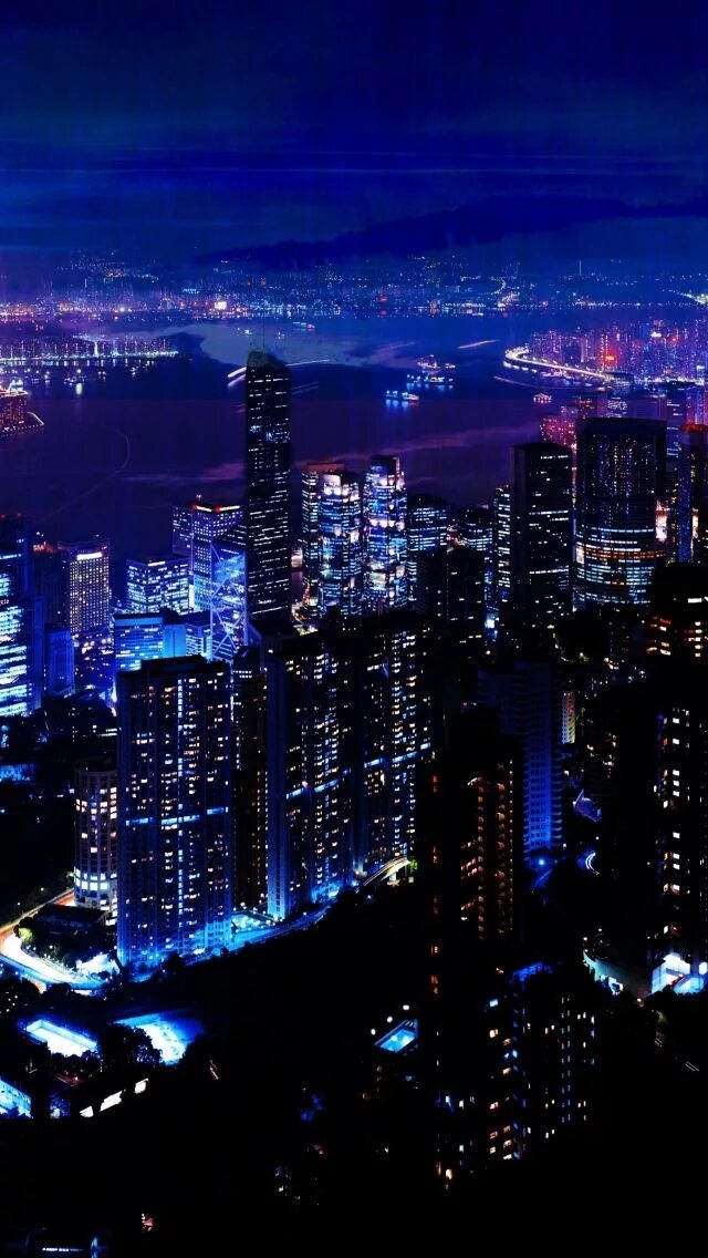 Качественное фото ночь Night City Sky Skyscrapers iPhone 5s wallpaper City lights wallpaper, City wallp