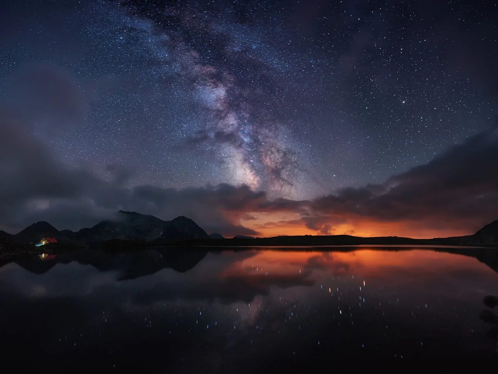 Качественное фото ночь Download wallpaper the sky, stars, light, mountains, night, the milky way, the f