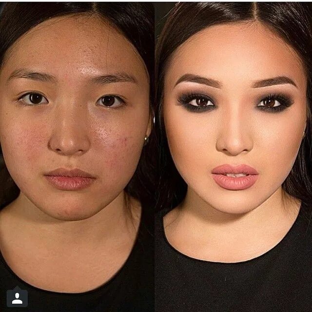 Качество макияжа jessyka on Instagram: "make up before and after :)" Amazing makeup transformatio