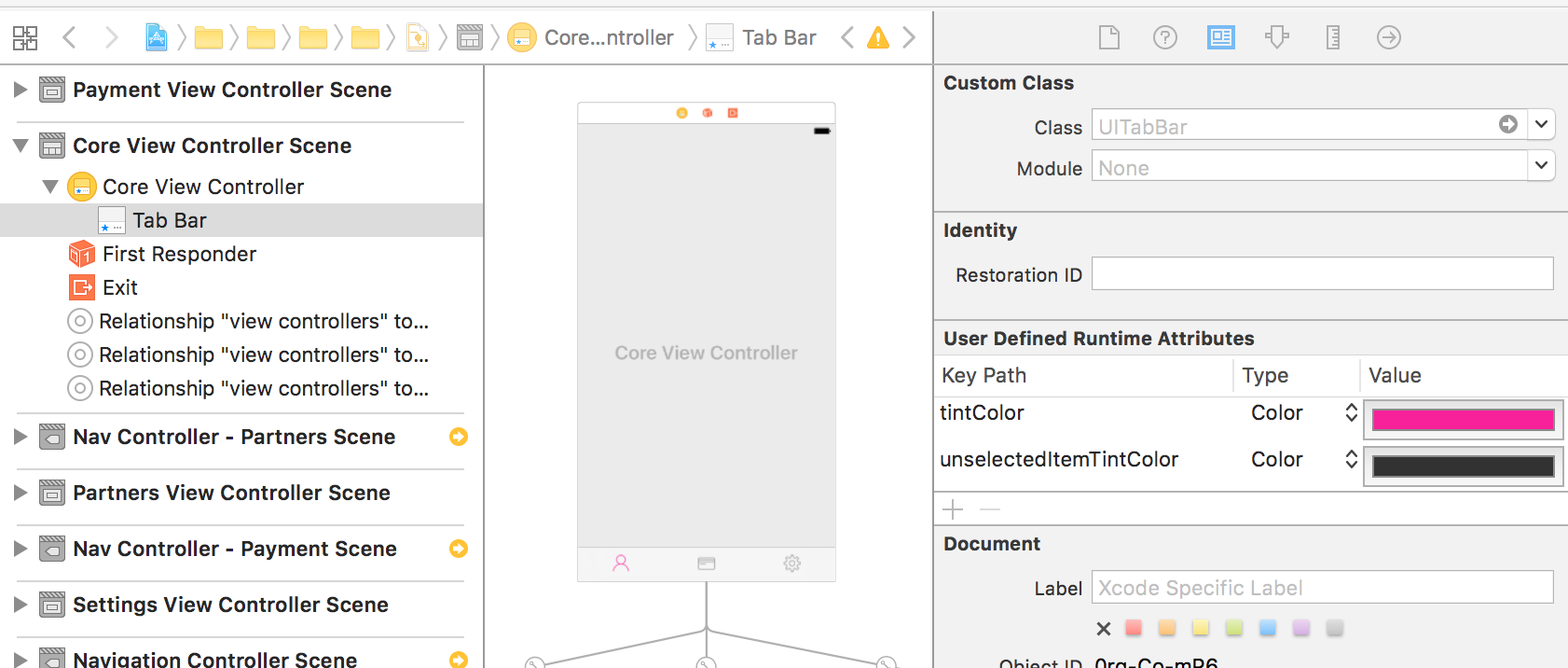 Качество оснастки ios - Change tab bar item selected color in a storyboard - Stack Overflow