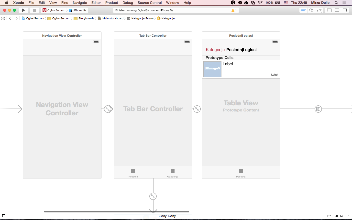 Качество оснастки ios - Xcode navigation bar, tab bar, table view title not showing - Stack Overfl