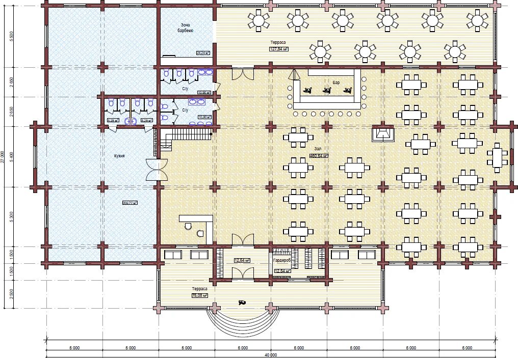 Кафе 200 кв м планировка фото Проекты ресторанов на 100 мест