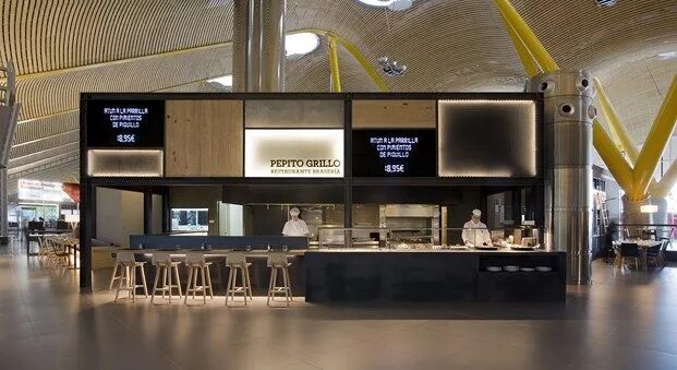 Кафе аэропорт фото Restaurante Pepito Grillo en la T4: diseño VIP en el puente aéreo. - diariodesig