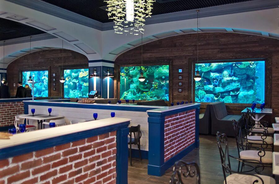 Кафе аквариум ключевская ул 74 фото Public aquarium in Ocean Plaza Shopping Moll, Kiev - Аква Лого инжиниринг