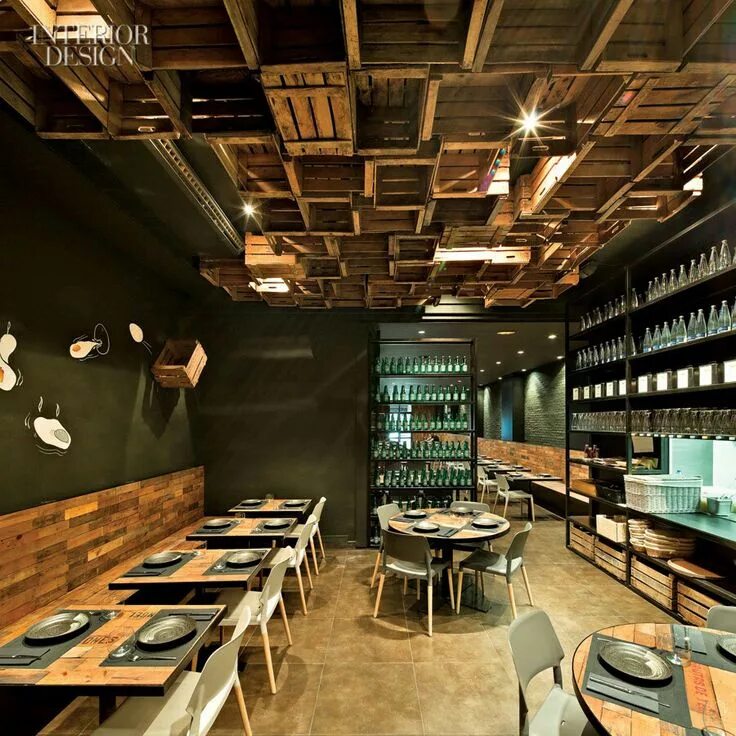 Кафе бар интерьер фото Crate mod Restaurant design, Restaurant interior, Restaurant interior design