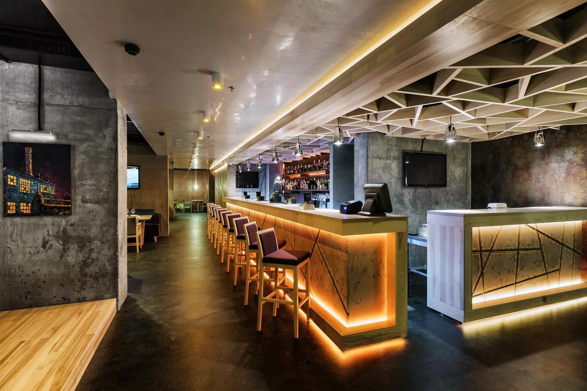 Кафе бар интерьер фото Gallery of Beton Restaurant / 33bY Architecture - 1 Bar design restaurant, Concr