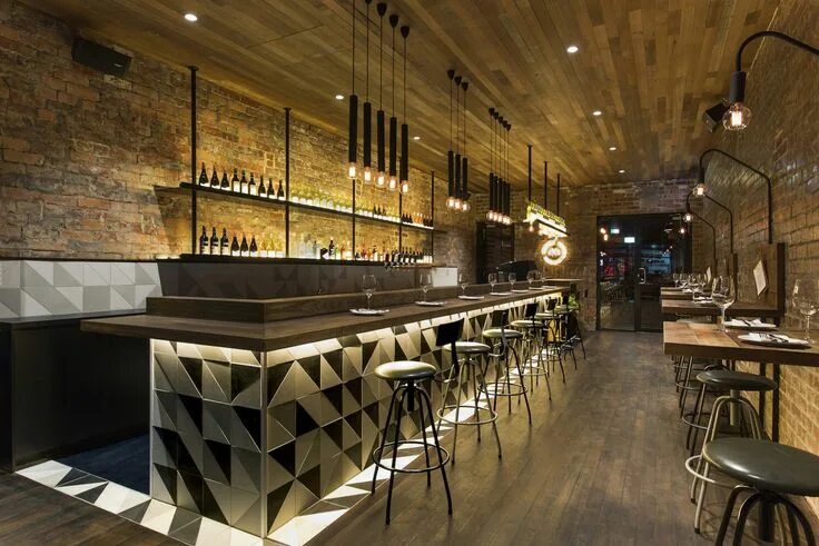 Кафе бар интерьер фото Déco bar industriel : 5 cafés inspirant au look atelier Idée déco bar, Idée déco