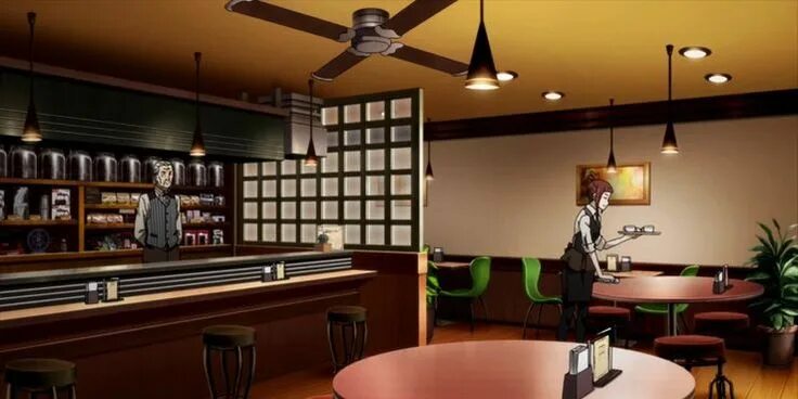 Кафе без людей фото Tokyo Ghoul Coffee Shop Tokyo ghoul, Coffee shop, Anime coffee