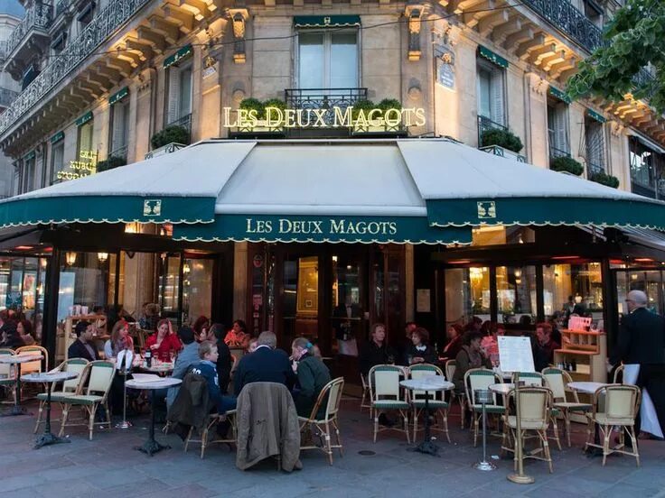 Кафе capitaine в париже фото The Parisian Bistro Is Disappearing Bienvenue en france, Les deux magots, Les pl