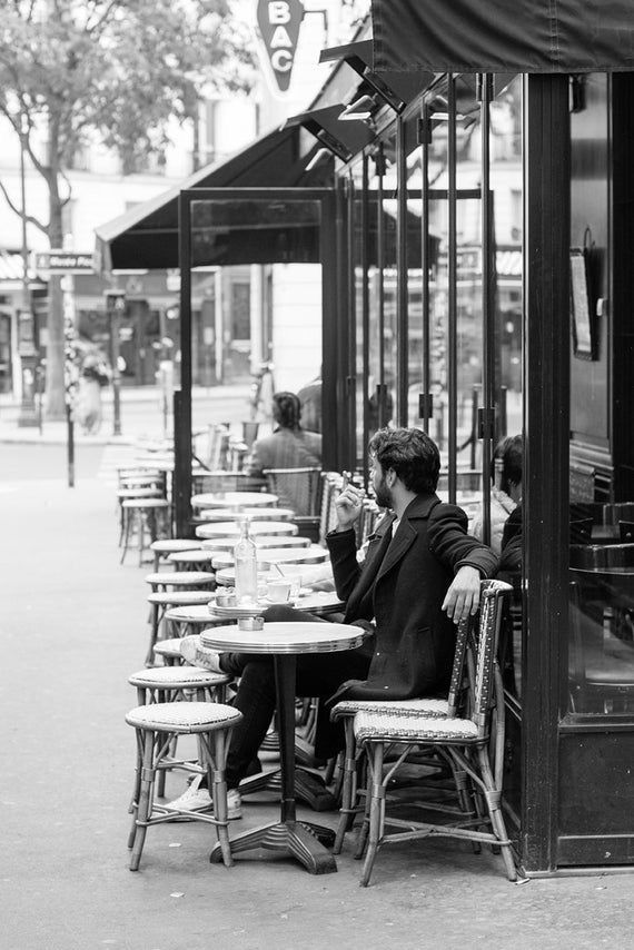 Кафе черно белое фото Pin by Nataliia Orlova on Paris ❤ Coffee in paris, Paris photography, Paris cafe