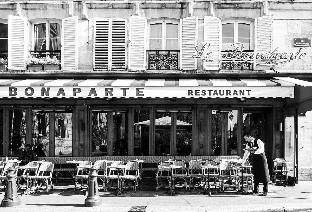 Кафе история фото Fichier:Le Bonaparte, 42 Rue Bonaparte, 75006 Paris, France November 2016.jpg - 