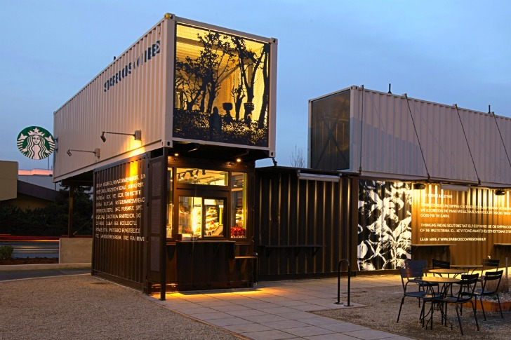 Кафе из контейнеров фото и проекты Shipping Container Retail Stores - Design & the Bottom Line Decoraciones de casa