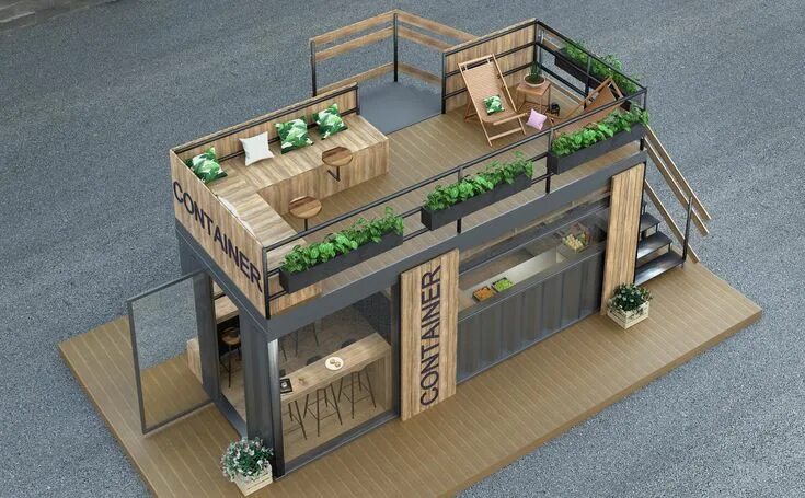 Кафе из контейнеров фото и проекты CONTAINER fast food Container cafe, Container restaurant, Coffee shop design