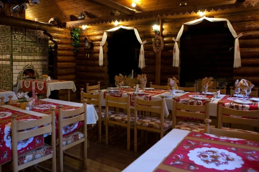 Кафе изба фото Kafe Russkaya izba, banquet hall, Russia, Golitsyno, Petrovskoye shosse, 52 - Ya