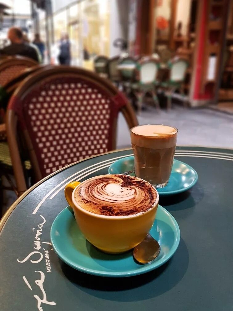 Кафе кофе фото вк "Cappuccino & Flat White", Cafe Segovia, Melbourne Breakfast tea, Coffee cafe, A