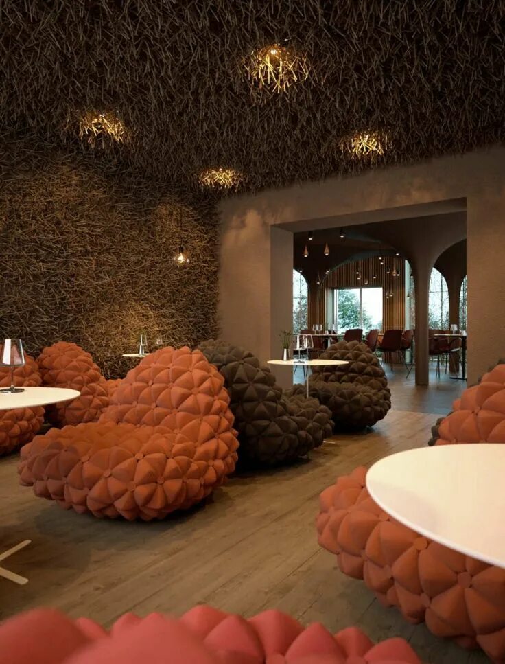 Кафе с интересным интерьером в москве Twister / Butenko Vasiliy + Sergey Makhno Architects Restaurant interior design,