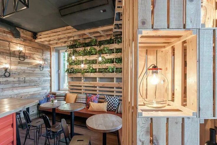 Кафе своими руками фото The Coffee Bar That Makes You Feel At Home Using Wine Crates Wine crate, Upcycle