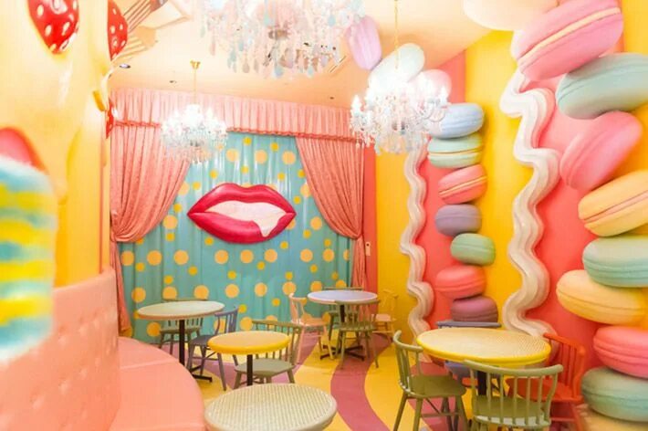 Кафе в детском саду оформление Kawaii Monster Cafe Mel-Tea Room Candy room, Kawaii monsters, Bakery decor