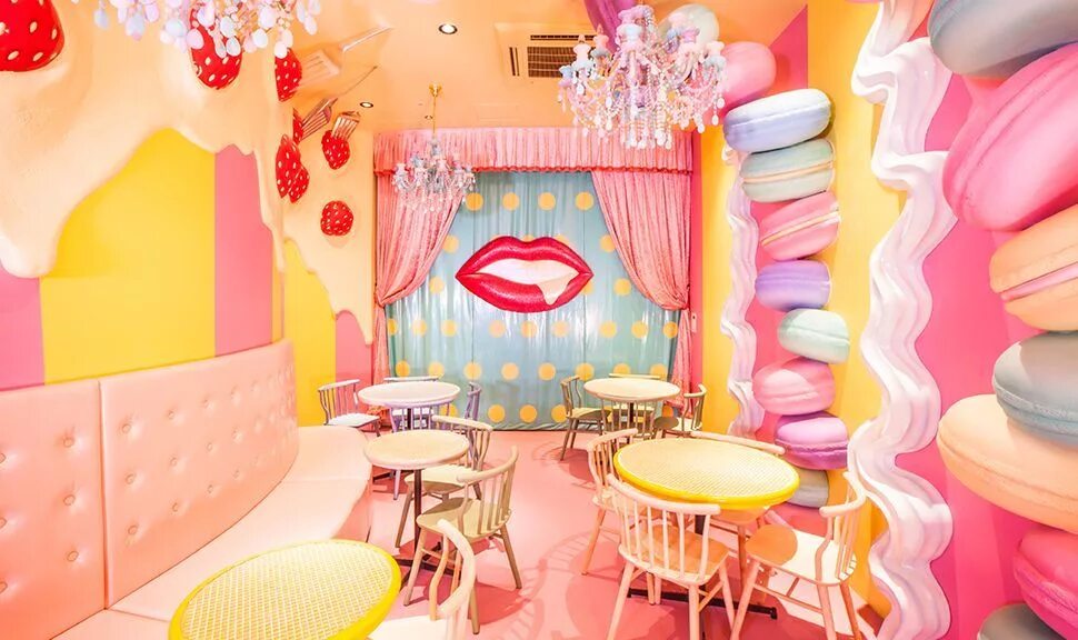 Кафе в детском саду оформление Now Open: Sebastian Masuda’s Psychedelic Kawaii Monster Café Kawaii monsters, Sh