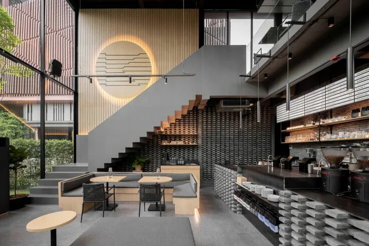 Кафе в современном стиле фото Coffee Shop architecture and design ArchDaily Coffee shops interior, Cafe interi