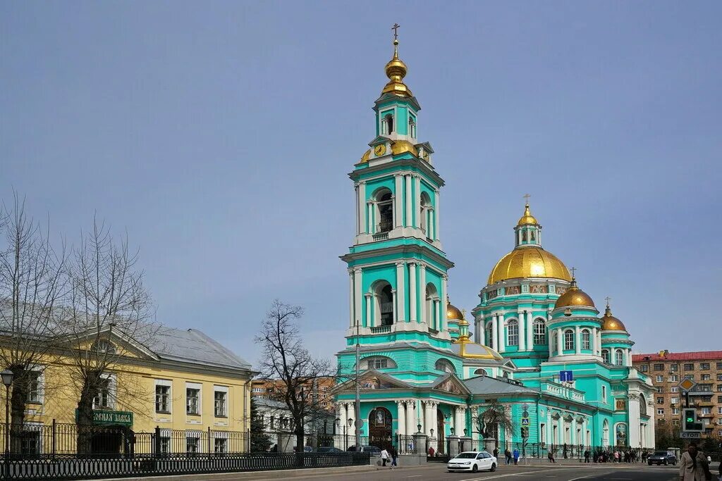 Кафедральный воскресенский собор зеленая площадь 4 фото Panorama: Sobor Bogoyavleniya Gospodnya, orthodox church, Russia, Moscow, Sparta