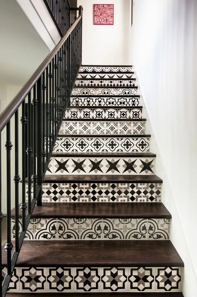 Кафель для лестницы в доме фото 28 Ways to Use Cement Tiles to Transform Your Home - Granada Tile Cement Tile Bl