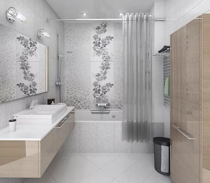 Кафель для ванной фото в интерьере Дизайн ванная п 46м Bathroom decor, Bathroom interior design, Bathroom design sm