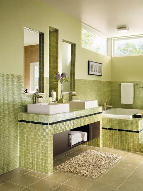 Кафель фото дизайн Pin by bathrobeshoppe.com on Stunning Bathroom Ideas Modern bathroom tile, Green