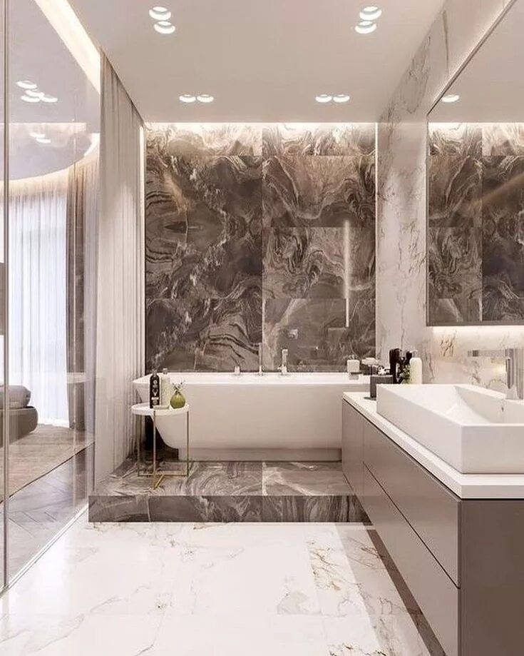 Кафель современный дизайн Lance capital on Instagram: "Get inspired with the bathroom design. .." Bathroom