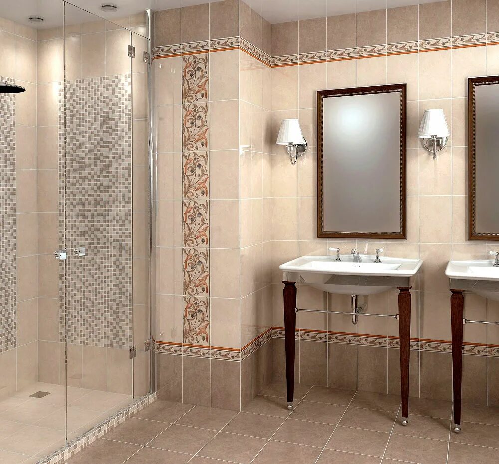 Кафель в ванную фото цена HGD/A42/SG9179 Вилла Флоридиана 30.2x30.2 декор Kerama Marazzi - купить по цене 