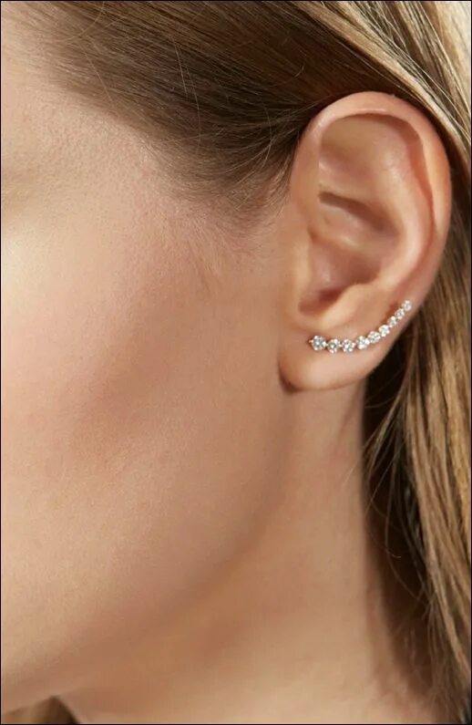 Каффа на ухо фото ANITA KO FOR TIBI COLLECTION FLOATING ROSE GOLD DIAMOND EARRING RIGHT OR LEFT Fl