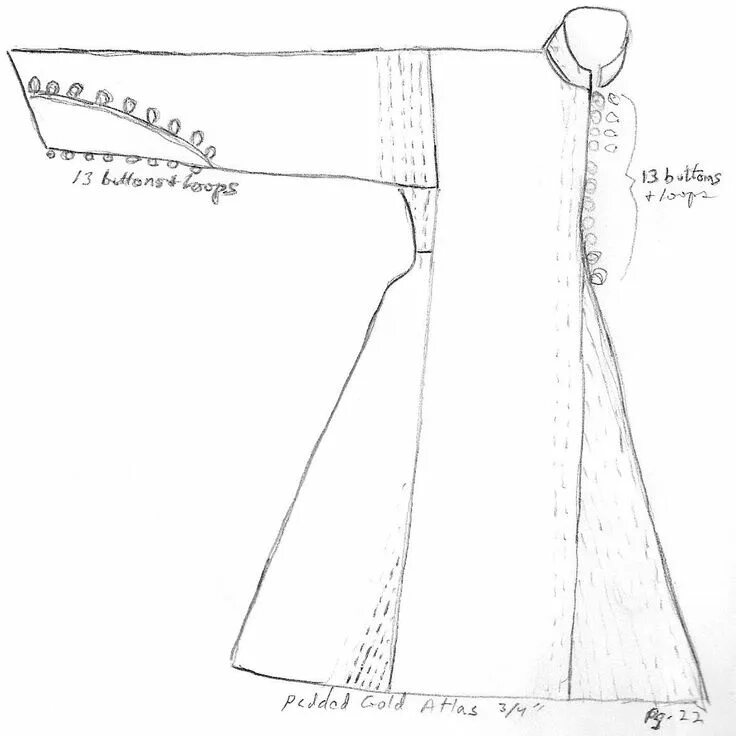 Кафтан мужской в русском стиле выкройка Medieval garb, Kaftan pattern, Hungarian clothing